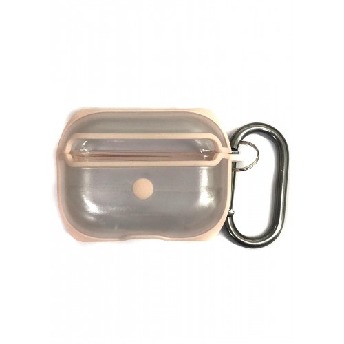 Airpods Pro 2 Hard Case with Keychain RoseGold/Clear